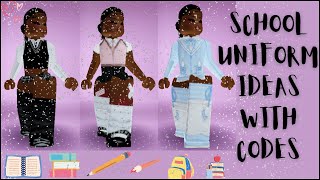 SCHOOL UNIFORM CODES FOR GIRLS Berry Avenue BloxburgBrookhaven [upl. by Ahsele]