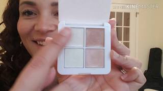 NEW Rms Beauty Luminizer X Quad  Quick video and swatches  Green Beauty [upl. by Griz]