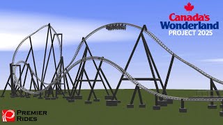 Canada’s Wonderland Project 2025 Premier Rides Multi Launch Concept Ultimate Coaster 2 [upl. by Synned]