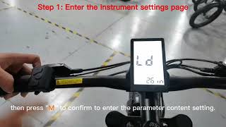 How to setting K5304LCD ebike meter top speed to 25kmh [upl. by Madox]