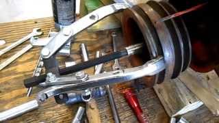 Replacing a drive bearing on an 8hp Rototiller [upl. by Atinit224]