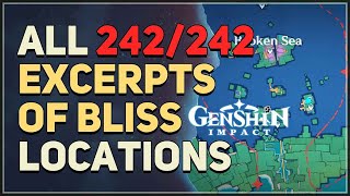 All 242 Excerpts of Bliss Locations Genshin Impact [upl. by Huppert]