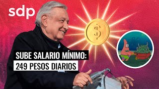 Aumenta el salario mínimo 2024 🤑 249 pesos diarios y 375 en la zona libre de la frontera norte [upl. by Yendirb]