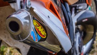 TEST KTM 250 exc  FMF COMPLETA [upl. by Pesvoh]