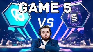 IBAI Castea KOI vs KARMINE CORP  ROCKET LEAGUE  Partida 5 [upl. by Noived230]