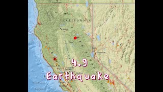 49 Earthquake Northern California Thursday 442024 [upl. by Nahttam]