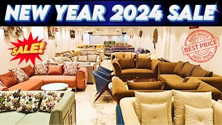 Luxury furniture New Year 2024 Sale in Kirti nagar furniture market in delhi Sofa beds led cabinets [upl. by Hseham]