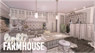 Bloxburg  Light TwoStory Spring Farmhouse  Roblox  House Build [upl. by Eadahc99]