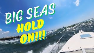 Boating out of Manasquan Inlet with Rough Seas [upl. by Lustick]