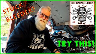 Remove STUCK amp STRIPPED Softail brake bleeder screw [upl. by Annav]