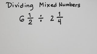 How to Divide Mixed Numbers Basic Math Review of Fractions and Mixed Number [upl. by Giarc]