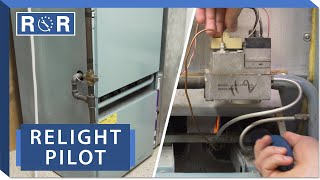 Furnace  How to Relight a Pilot Light  Repair and Replace [upl. by Manard]