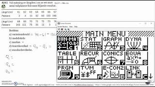 Matematik 5000 Ma 2bc VUXKapitel 4Statistik Läge och spridningsmått Standardavvikelse 4241 [upl. by Aelgna546]