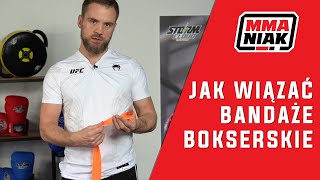 Jak wiązać bandaże bokserskie  poradnik dla początkujących [upl. by Amory]