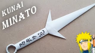 MAKING MINATO KUNAI FROM PAPER How To Make a Paper Kunai [upl. by Ramon]