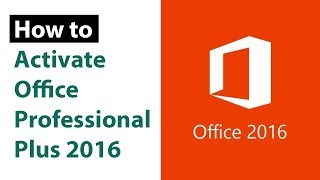 How to Activate Office Professional Plus 2016  Office 365 Without Software [upl. by Nerfe868]