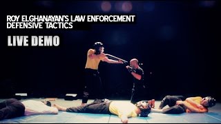 Roy Elghanayans Law Enforcement Krav Maga Live Demo [upl. by Ahsiuqal]