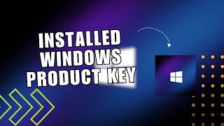 ⭐ LEARN Installed Windows Product Key  How To Check Windows 1011 Product Key  Step by Step [upl. by Thesda904]