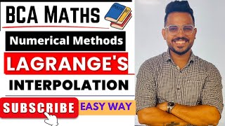 Lagranges interpolation formula I lagrange interpolation I lagrange method BCA maths [upl. by Floridia]