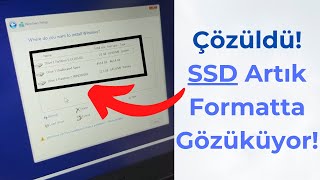 Çözüm Format Ekranında Disk Görünmüyor [upl. by Sirenay191]