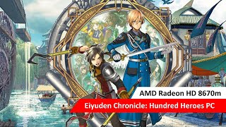 Eiyuden Chronicle Hundred Heroes AMD Radeon HD 8670m Low End [upl. by Notnirb]