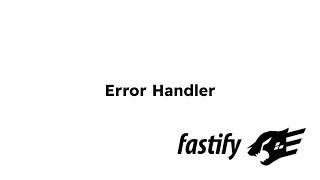 Error Handler part11 [upl. by Gnak]