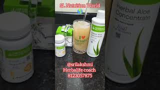 Herbalife AfreshAloe concentrate Simply probiotic weightloss weighgain guthealth energydrink [upl. by Risteau]