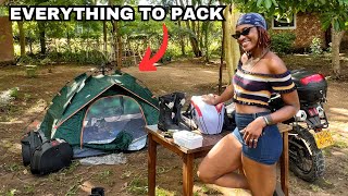 Everything I’m Packing  KENYA TO NIGERIA ON A MOTORCYCLE [upl. by Canotas]