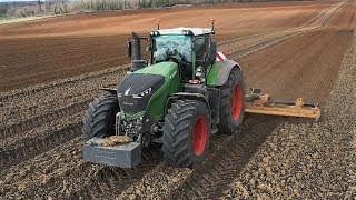 FENDT 1050 amp Herse ALPEGO 8m  XXL Préparation Maïs 2019 amp Compost 2xTerra Gator  JCB Fastrac [upl. by Power]