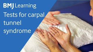 Tests for carpal tunnel syndrome  BMJ Learning [upl. by Courtund]