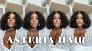 THE PERFECT BEGINNER CURLY WIG FOR THE SUMMER FT ASTERIA HAIR  FULL HAIR REVIEW  STYLING [upl. by Amalia]