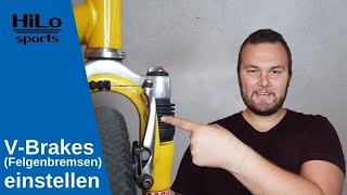 V Brake einstellen So stellst du deine Fahrradbremse ein Anleitung Reparieren der Fahrrad Bremse [upl. by North]