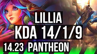 LILLIA vs PANTHEON JGL  1419 Legendary  NA Grandmaster  1423 [upl. by Eirual657]