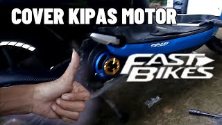 Cara pasang COVER kipas variasi fast bikes di motor Scoopy [upl. by Lsiel345]