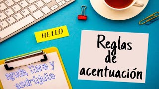 las reglas de acentuación  Osama Academy [upl. by Arahsak]