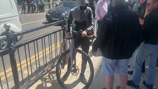 Angle grinder bike thief caught red handed part 1 [upl. by Cindelyn]