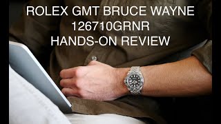 4K 2024 Rolex GMT Master Bruce Wayne 126710GRNR Jubilee Bracelet HandsOn Review  Hafiz J Mehmood [upl. by Laubin]