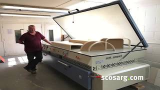 Heating and Vacuum Forming Corian Wilsonart etc  scottsargeant woodworking machinery [upl. by Dualc177]