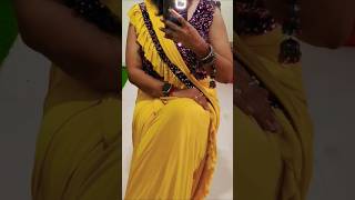 Trending one minute saree collection🧡 haldi fashion haldiceremony partywear dresstoimpress111 [upl. by Ynomrah]