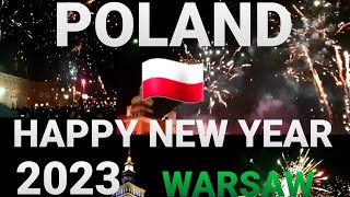 New Years Eve 2023 Warsaw l Full Fireworks Show oldtownwarsaw poland newyear2023 [upl. by Ennaeirrac]