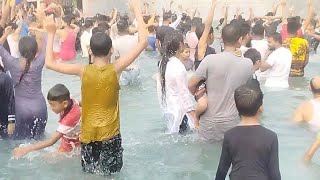 নন্দ পার্ক ওয়াটার ওয়াটার পার্ক Bangladeshi Wave Pull video WaterWorld Swimming video DJ water park [upl. by Newg334]