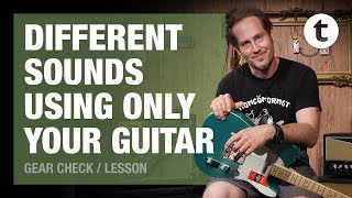 Different sounds using only your Guitar  Effects without pedals  Tutorial  Lesson  Thomann [upl. by Inatirb]