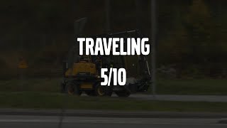 Volvo Wheeled Excavators Eseries  Operating instructions  Traveling  510 [upl. by Orabelle]