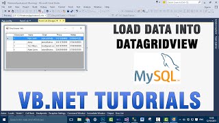 VBNET Tutorials  Load Data Into DataGridView From MySQL Database [upl. by Basilius916]