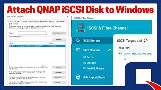 Connect ISCSI Disk to Windows  Connect Network Storage to Windows [upl. by Olvan]