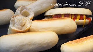 PAN SIN HORNO HECHO EN SARTÉN FÁCIL Y RÁPIDO HOT DOG BREAD WITHOUT OVEN PAN DE PERRITO SIN HORNO [upl. by Armil]