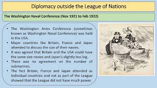 AQA GCSE History Conflict and Tension 19181939 Part 5  Diplomacy outside the League of Nations [upl. by Warren]