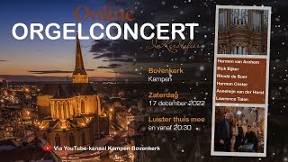 Kerstconcert 2022  6 Jonge Organisten  Bovenkerk Kampen [upl. by Ahsinav]