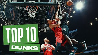 Anthony Edwards Top 10 FEROCIOUS Dunks 🤯 [upl. by Valdemar]