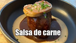 Salsa de carne  La que usan los restaurantes [upl. by Colvert]